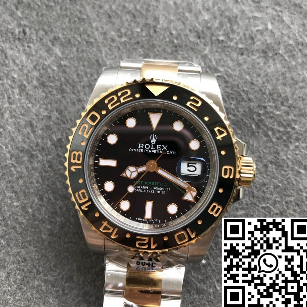 116713-LN-78203 Yellow Master Gold GMT AR Rolex II Factory 0314